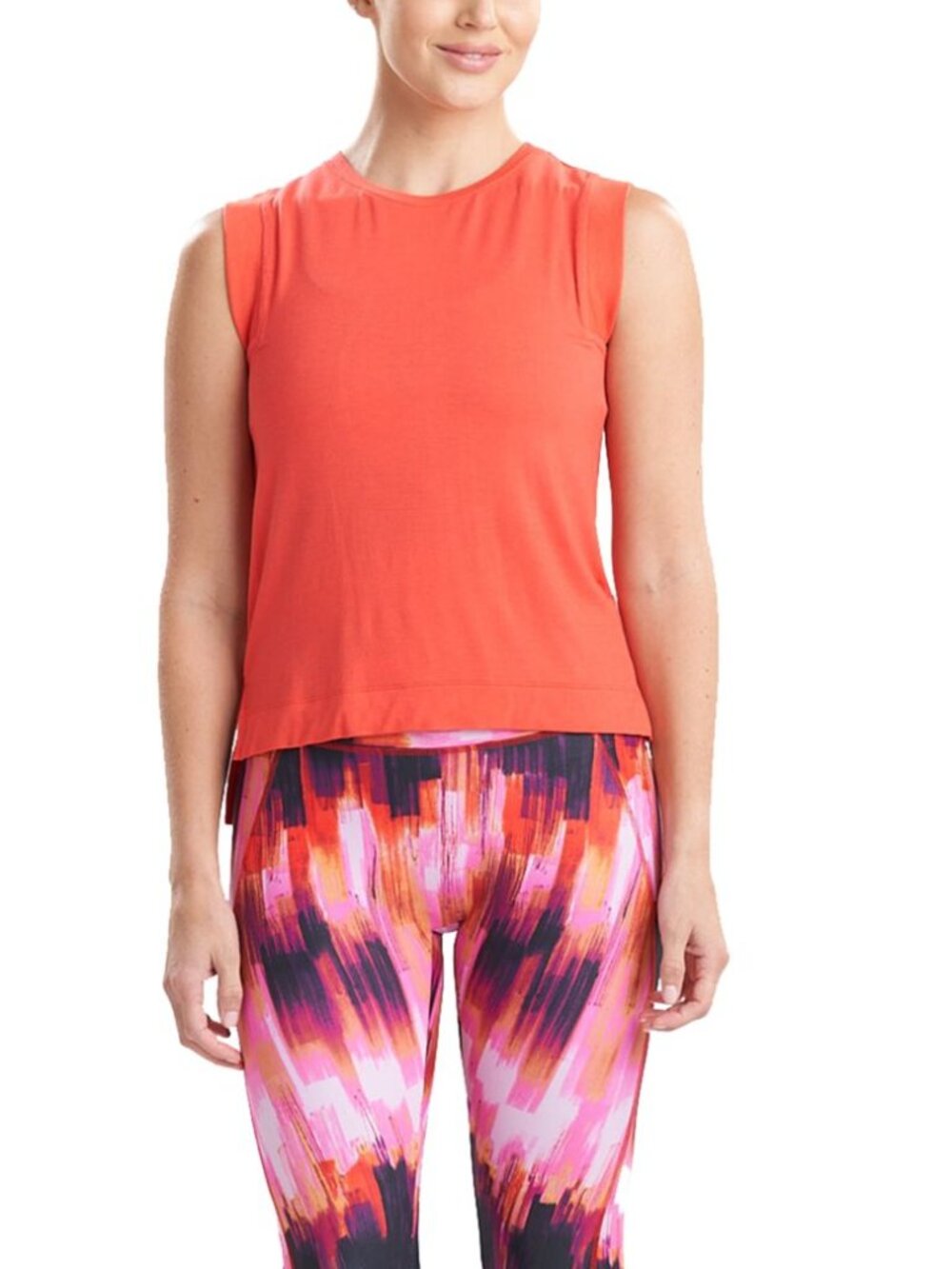 Josie Natori Womens High-Low Tank Top
